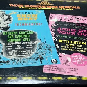 Vintage Double Vinyl Record Set - Show Boat & Annie Get Your Gun -